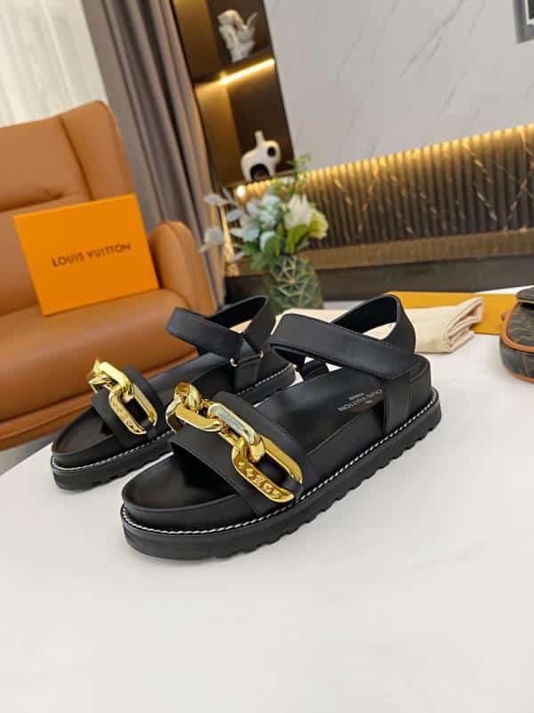 LOUIS VUITTON PASEO FLAT COMFORT SANDAL BLACK A8VRZ - Image 7