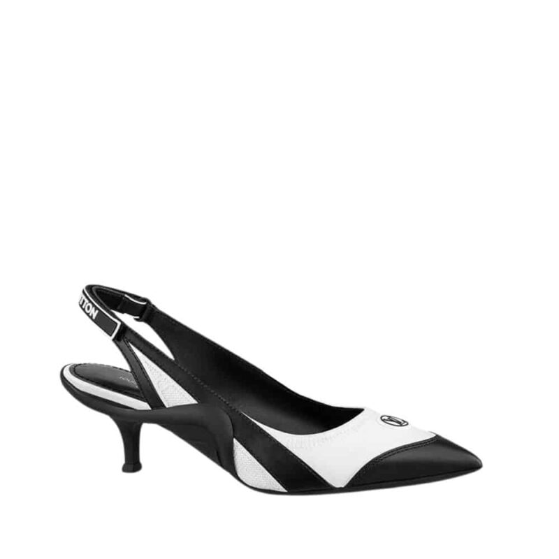 LOUIS VUITTON ARCHLIGHT SLINGBACK PUMP BLACK AND WHITE