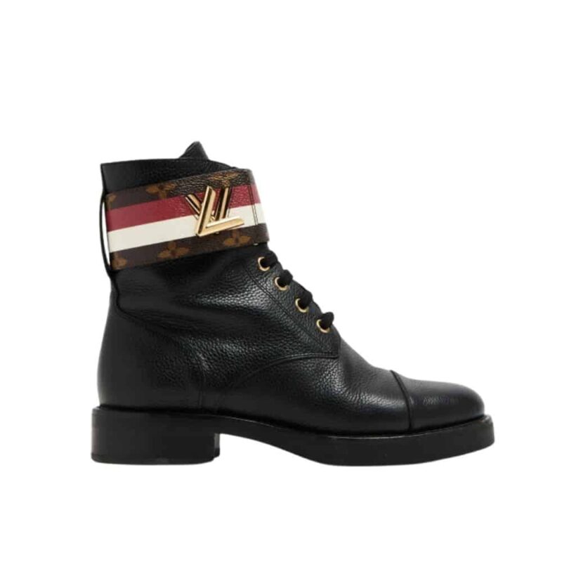 LOUIS VUITTON WONDERLAND FLAT RANGER BLACK