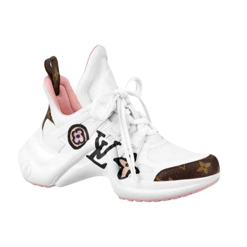 LOUIS VUITTON LV MONOGRAM CHUNKY SNEAKERS WHITE