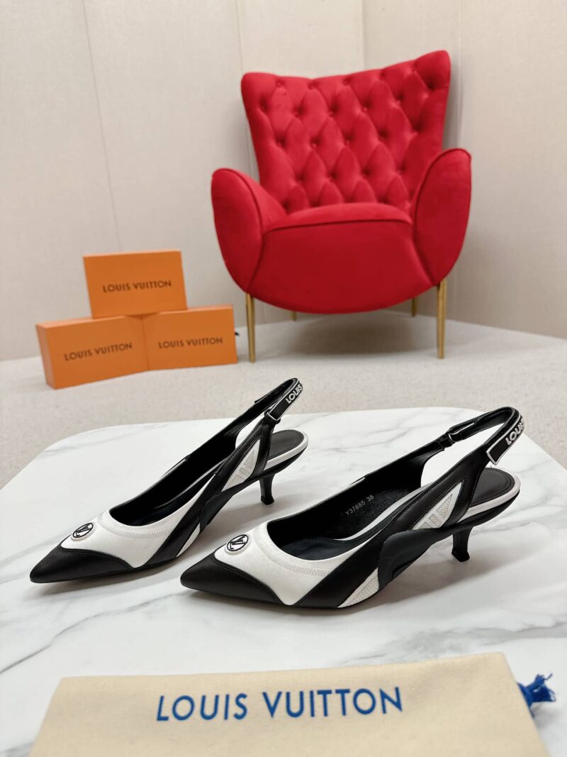 Alternative view of LOUIS VUITTON ARCHLIGHT SLINGBACK PUMP BLACK AND WHITE