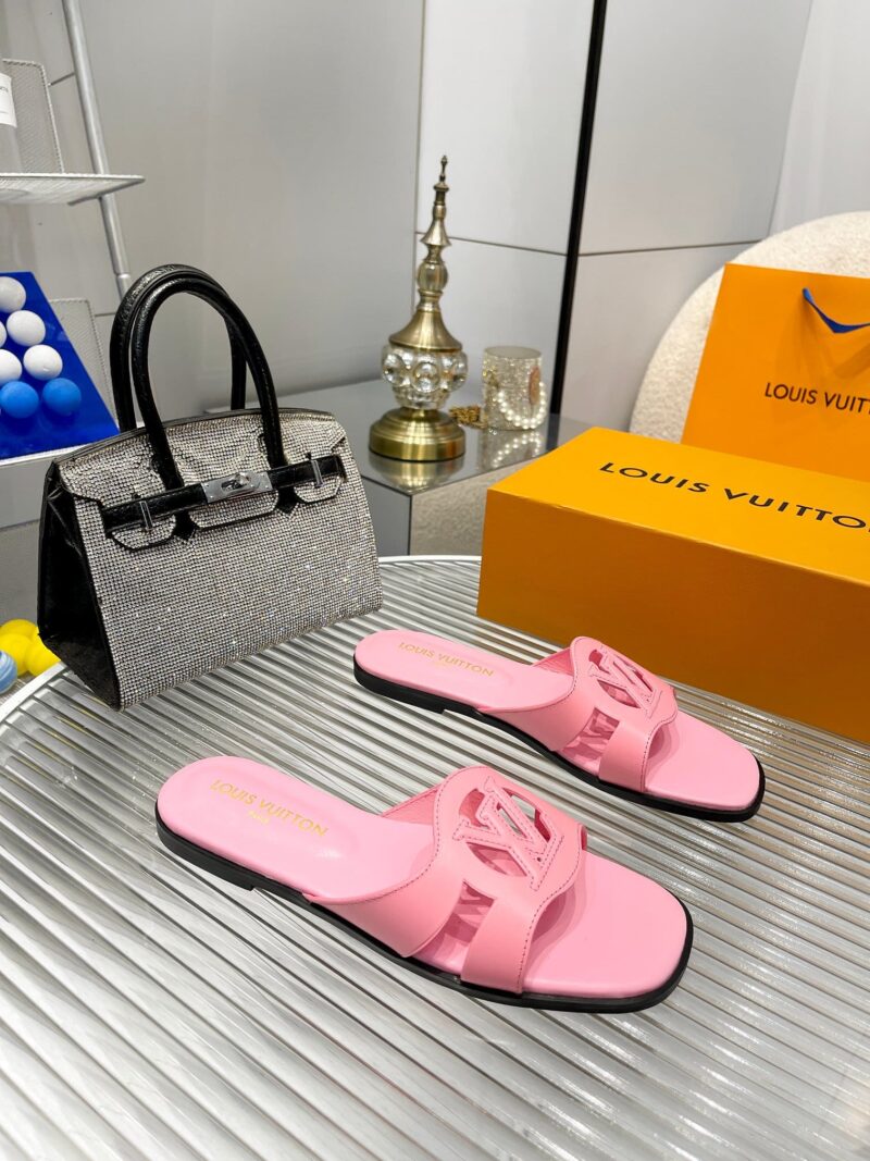 Alternative view of LOUIS VUITTON LV ISOLA FLAT MULE PINK 1ABP3Q