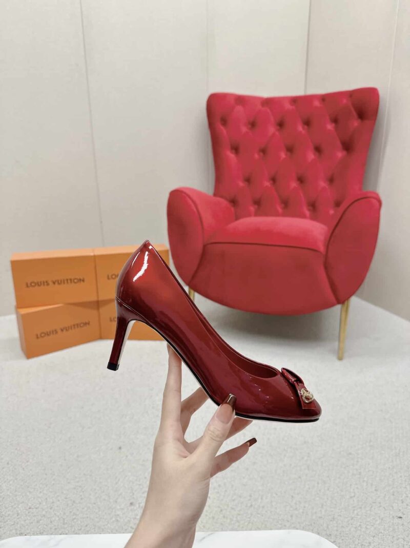 Alternative view of LOUIS VUITTON FIANCEE PUMPS RED