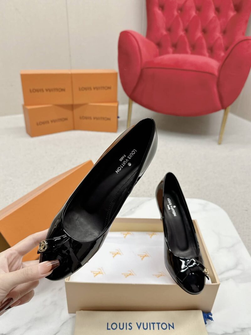 Alternative view of LOUIS VUITTON FIANCEE PUMPS BLACK
