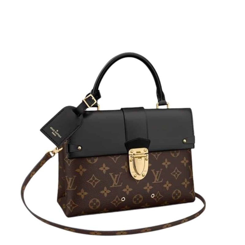 LOUIS VUITTON ONE HANDLE FLAP BAG MONOGRAM BROWN 26CM M43125
