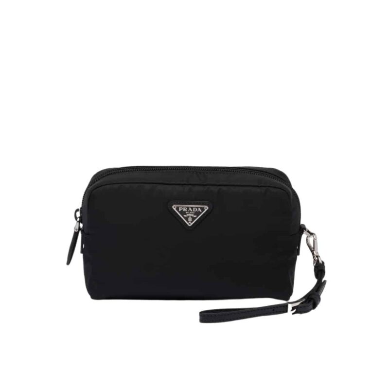 PRADA RE NYLON TOILETRY BAG BLACK 16CM 1NE021 R067 F0002