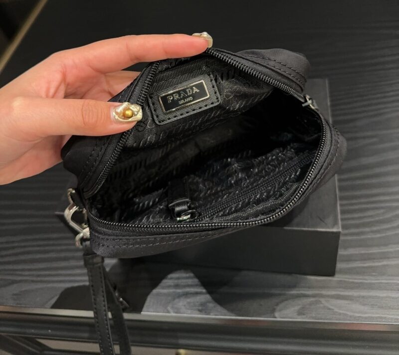 Alternative view of PRADA RE NYLON TOILETRY BAG BLACK 16CM 1NE021 R067 F0002