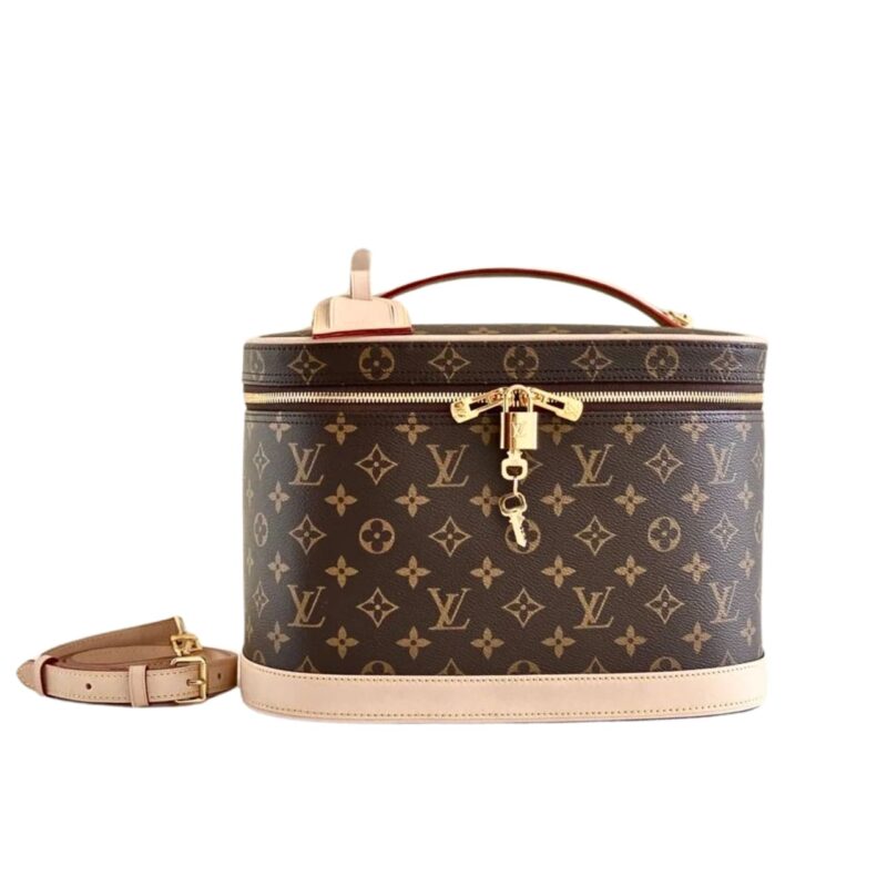 LOUIS VUITTON NICE VANITY MONOGRAM BROWN AND BEIGE 32CM M44935