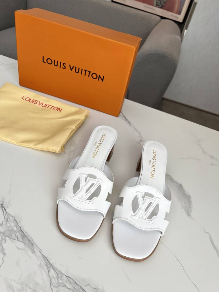 Alternative view of LOUIS VUITTON LV ISOLA MULE WHITE 1ACG5P