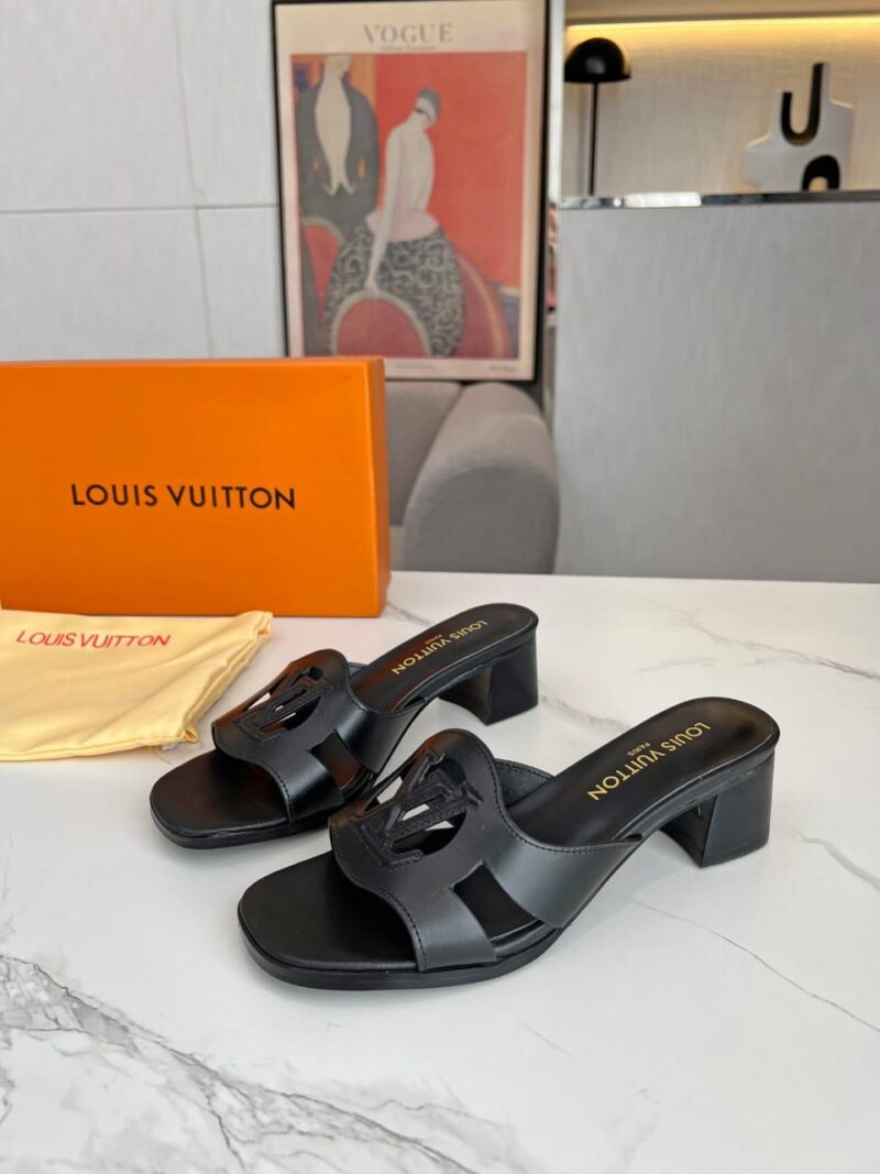 Alternative view of LOUIS VUITTON LV ISOLA MULE BLACK 1ACG4V