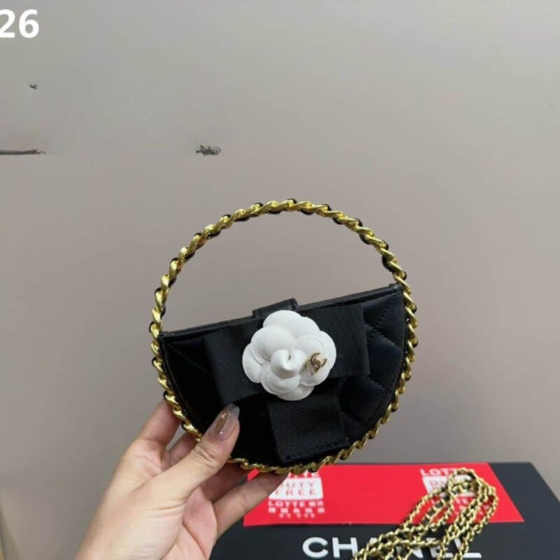 Alternative view of CHANEL POUCH MIXED FIBERS GOLD TONE METAL BLACK 14CM AP3584 B14336 94305