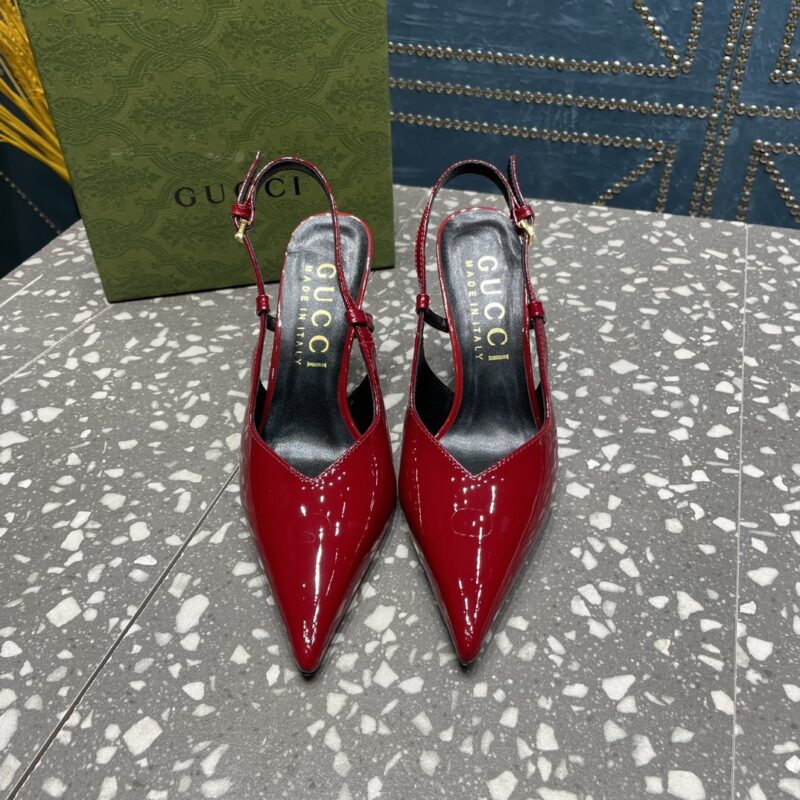 Alternative view of GUCCI WOMEN'S PLATFORM PUMP RED
