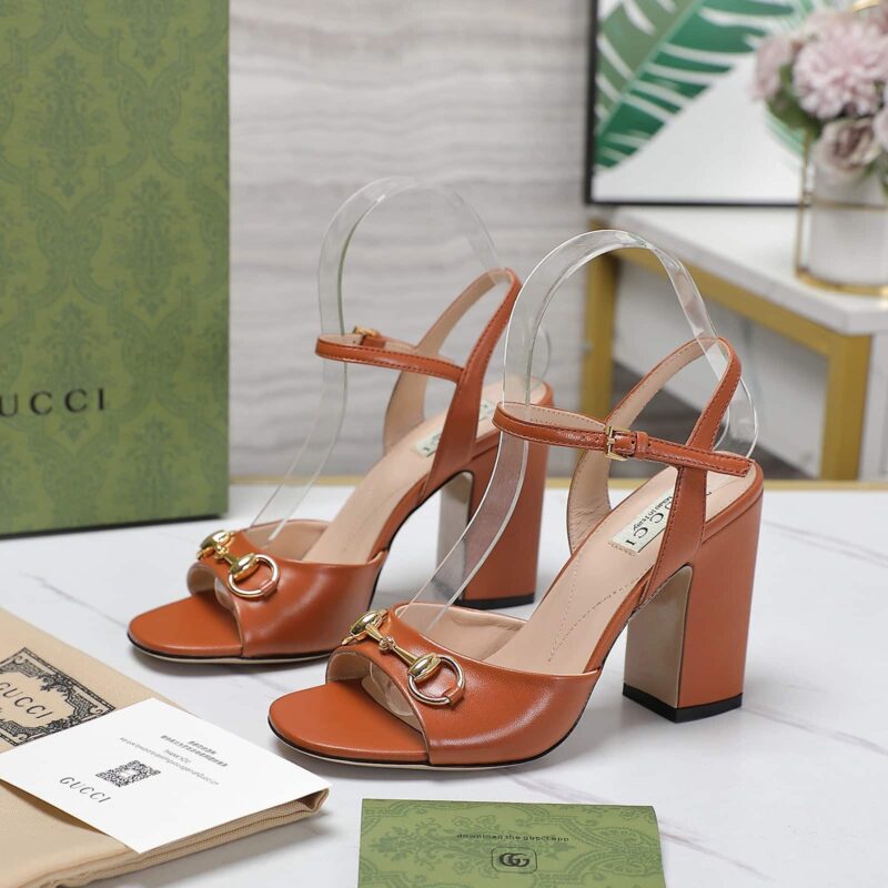 Alternative view of GUCCI WOMEN'S HORSEBIT SANDAL BROWN 771600 C9D00 2176