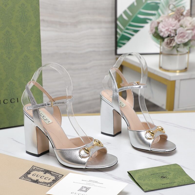 Alternative view of GUCCI WOMEN’S HORSEBIT SANDAL SILVER