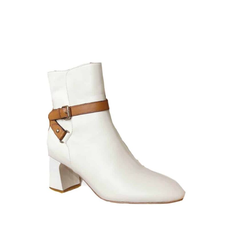 LOUIS VUITTON PARISIENNE ANKLE BOOT WHITE