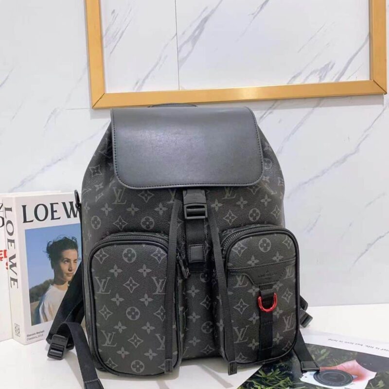 Alternative view of LOUIS VUITTON BACKPACK WITH DOUBLE POCKET MONOGRAM BLACK 41CM