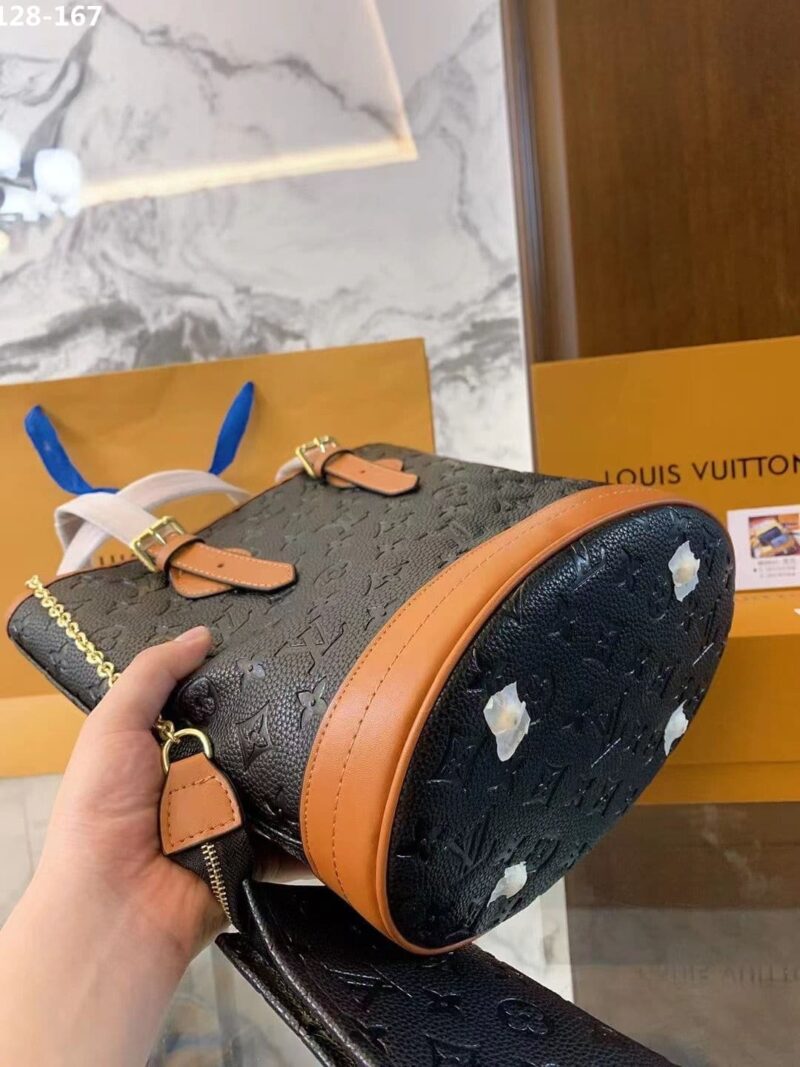 Alternative view of LOUIS VUITTON BUCKET TOTE MONOGRAM SHADOW CALFSKIN BLACK 26CM