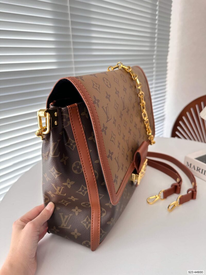 Alternative view of LOUIS VUITTON DAUPHINE BAG WITH CHAIN MONOGRAM BROWN 34CM