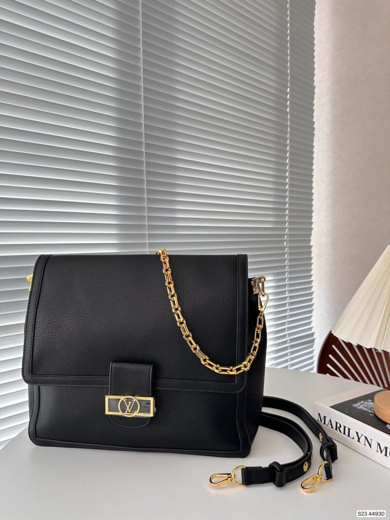 Alternative view of LOUIS VUITTON DAUPHINE BAG WITH CHAIN BLACK 34CM