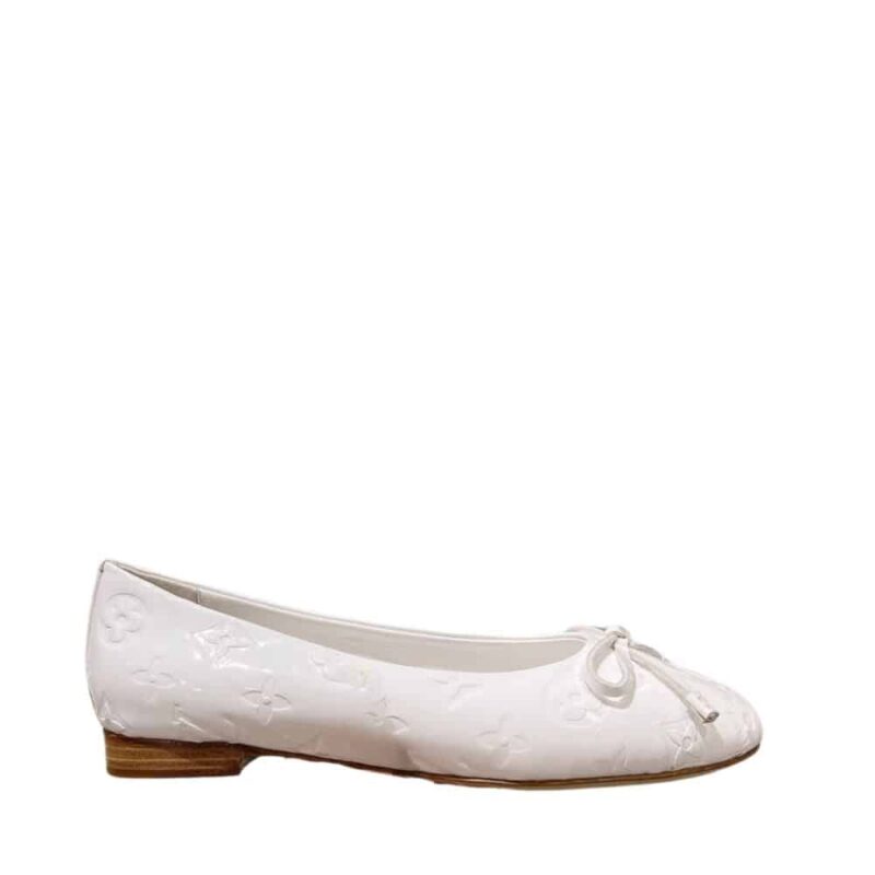 LOUIS VUITTON NINA FLAT BALLERINA WHITE