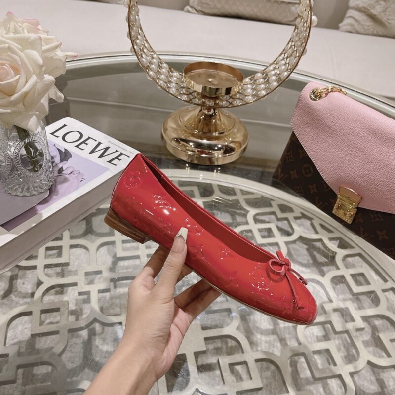 Alternative view of LOUIS VUITTON NINA FLAT BALLERINA RED 1ABGM3