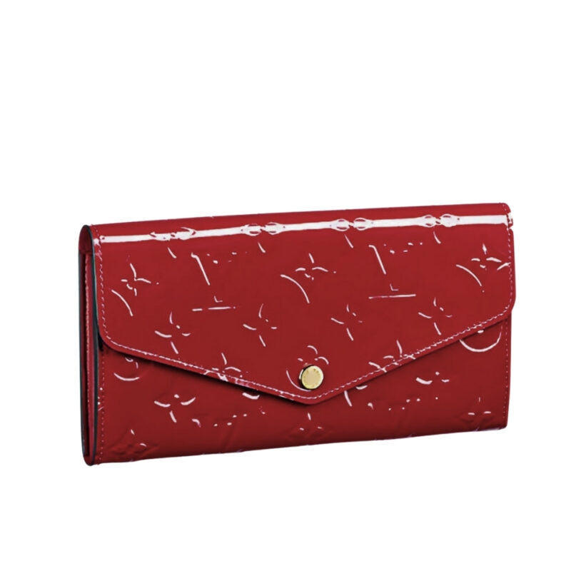 LOUIS VUITTON SARAH WALLET MONOGRAM RED 19CM