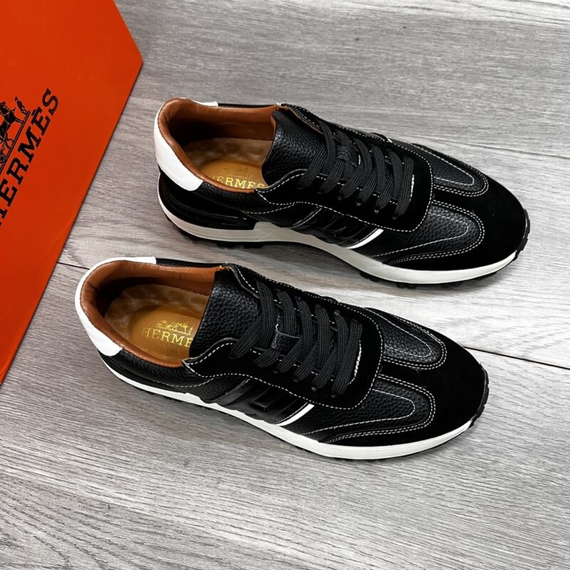 Alternative view of HERMES TRAIL SNEAKER BLACK