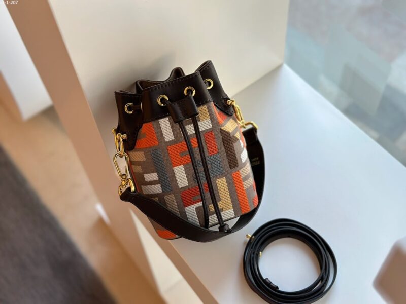 Alternative view of FENDI MON TRESOR MINI BAG MULTICOLOR CANVAS 18CM 8BS010APKEF1MB5