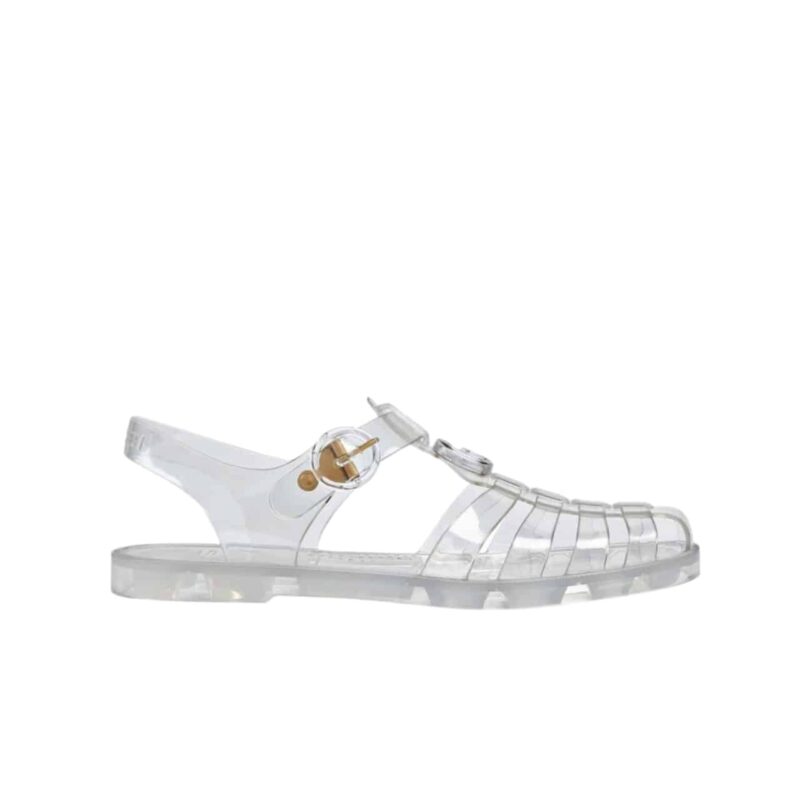 GUCCI SANDAL WITH DOUBLE G SILVER 674133 JFM00 8300