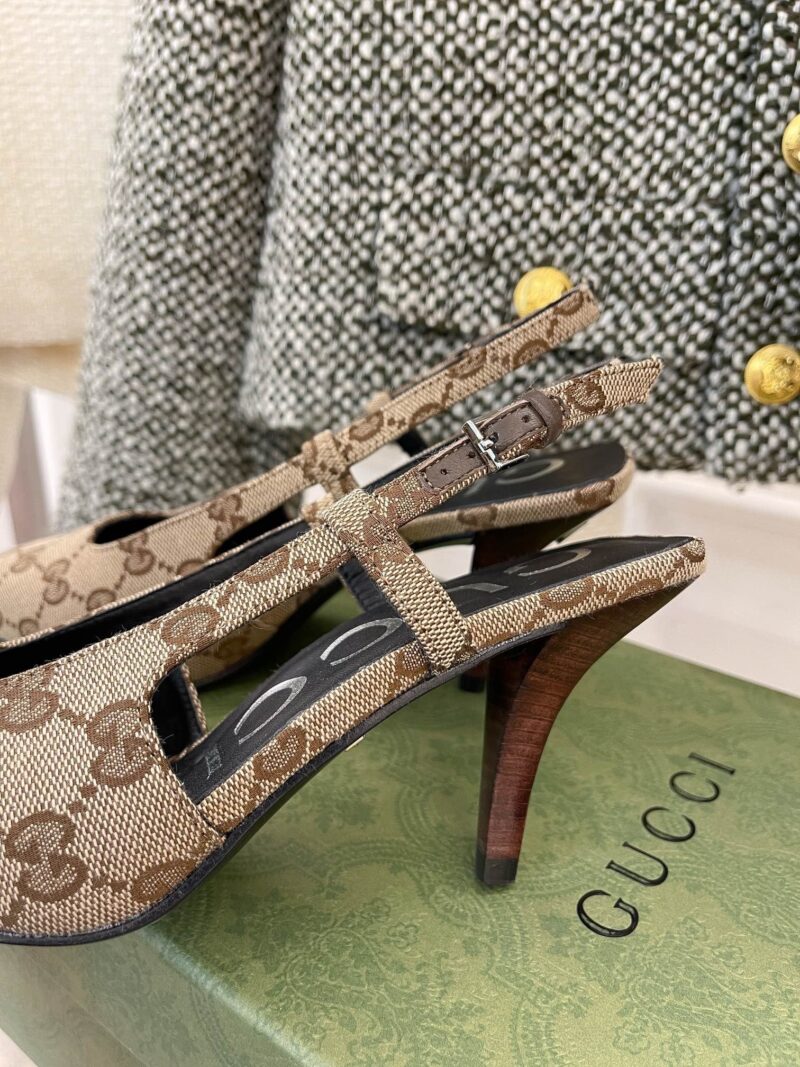 Alternative view of GUCCI WOMEN’S GG SLINGBACK PUMP BEIGE ‎675420 KY980 9763