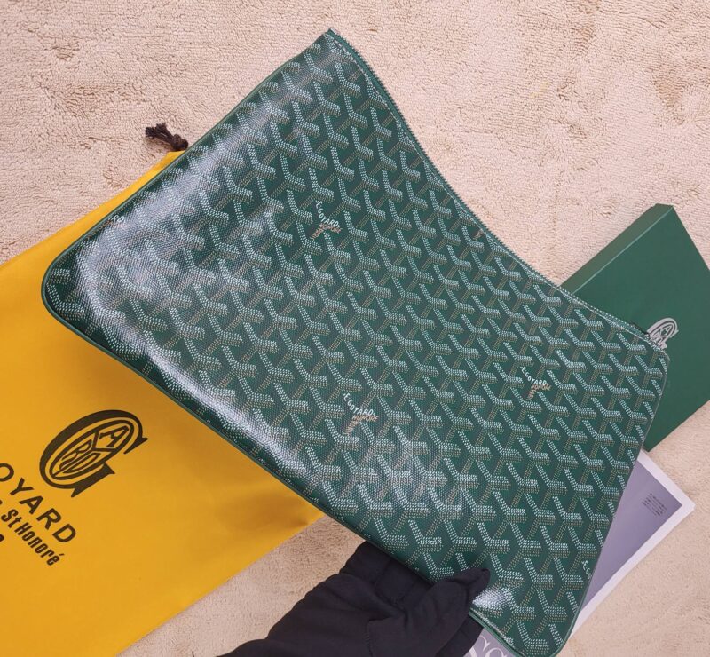 Alternative view of GOYARD SÉNAT MM POUCH GREEN 36CM SENAT2MGMTY09CL09P
