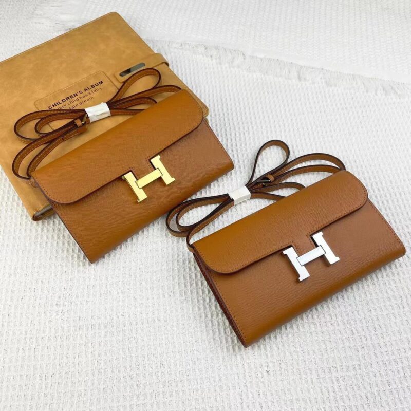 Alternative view of HERMES CONSTANCE WALLET TO GO GOLD EPSOM GOLD HARDWARE 21CM