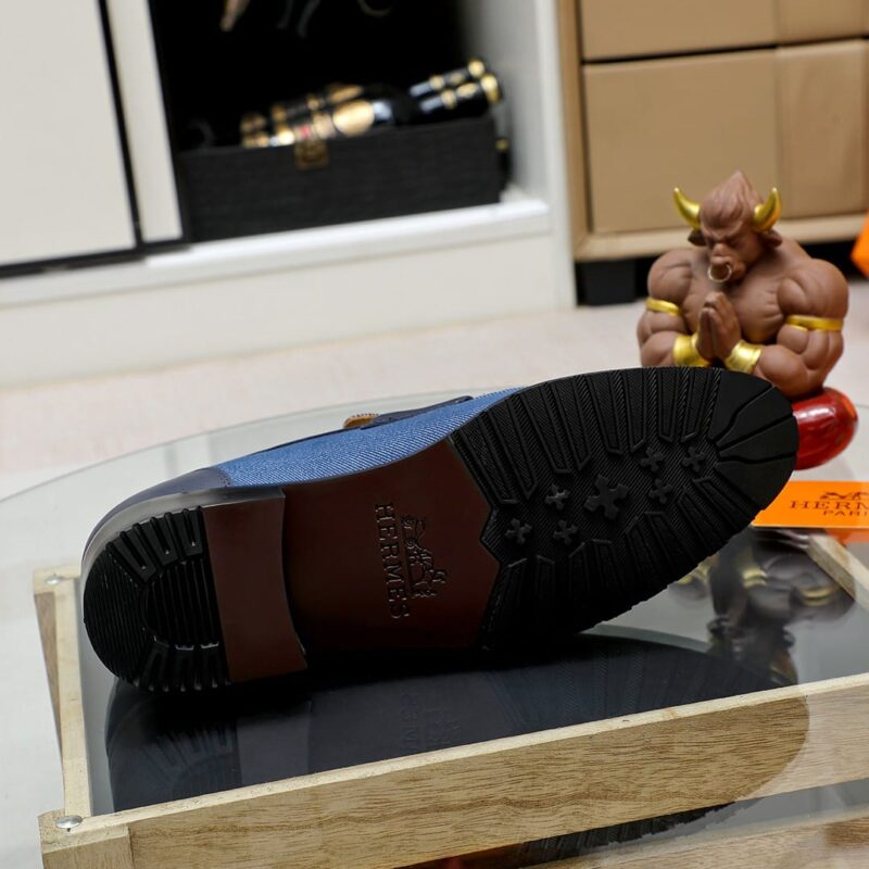 Alternative view of HERMES BLAISE LOAFER BLUE