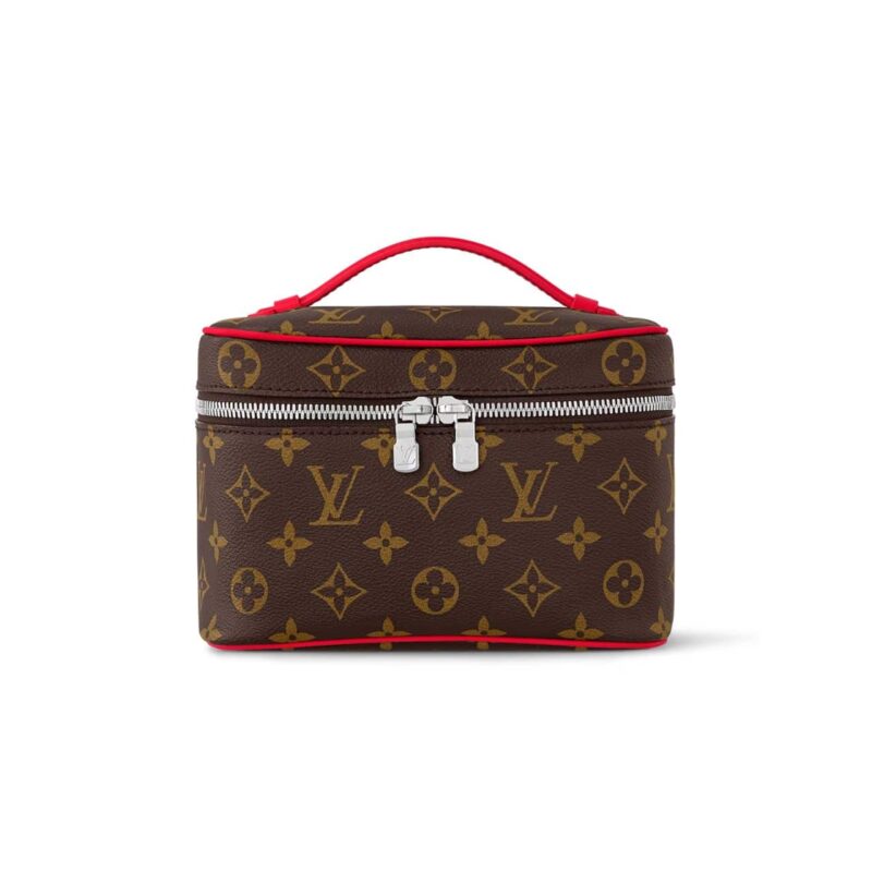 LOUIS VUITTON NICE MINI MONOGRAM CANVAS RED 20CM M46766