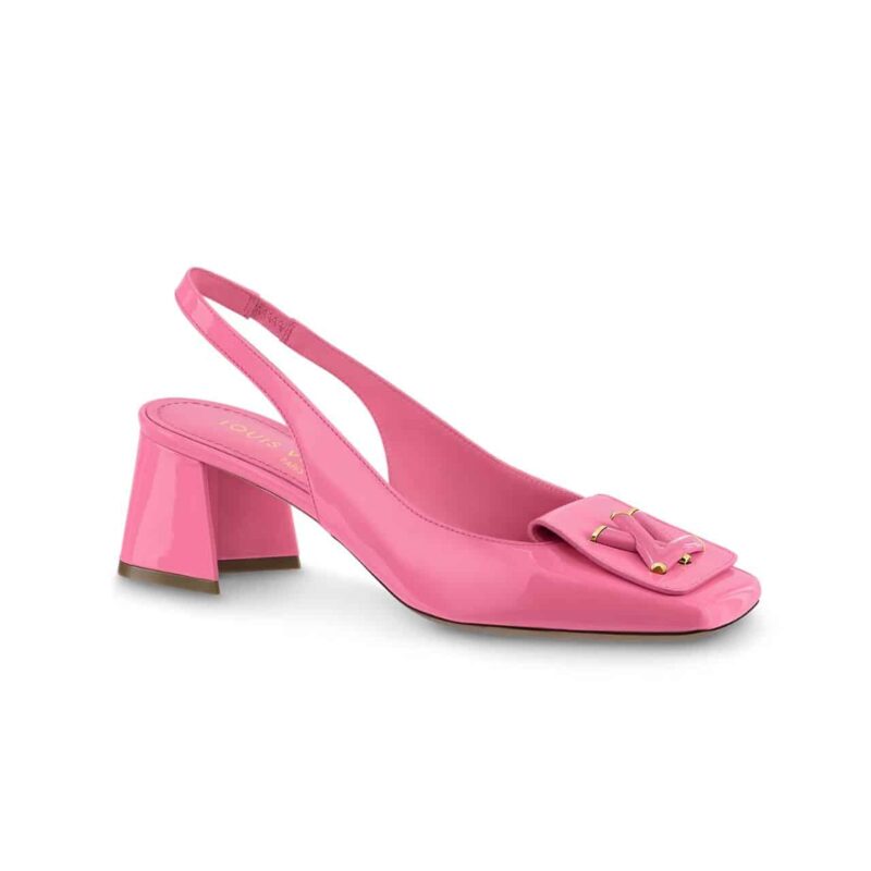 LOUIS VUITTON SHAKE SLINGBACK HIGH HEELS PINK 1AB0WC