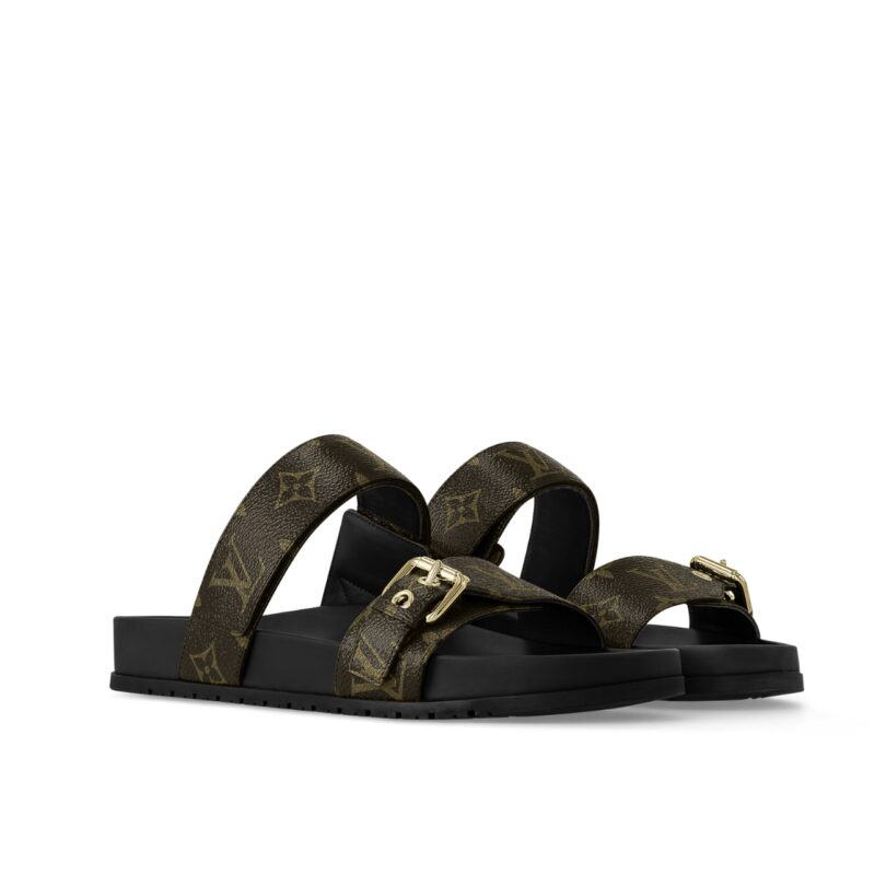 LOUIS VUITTON BOMDIA FLAT COMFORT MULE BROWN 1AAW8H