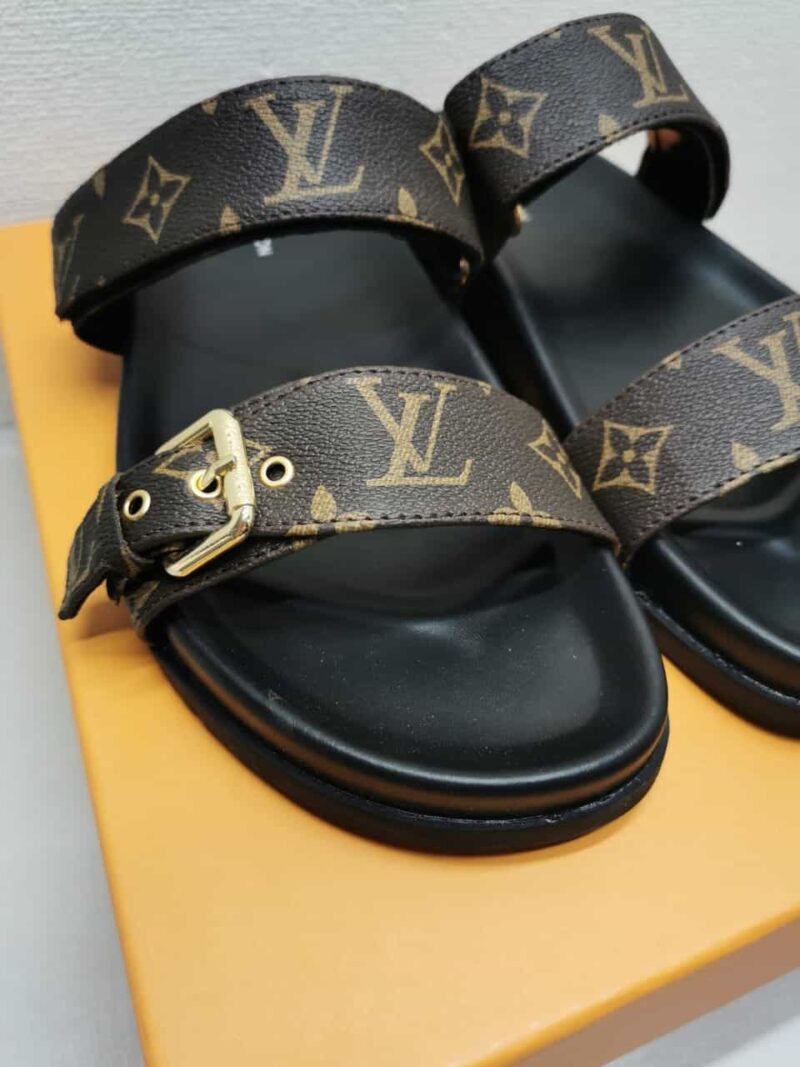 Alternative view of LOUIS VUITTON BOMDIA FLAT COMFORT MULE BROWN 1AAW8H