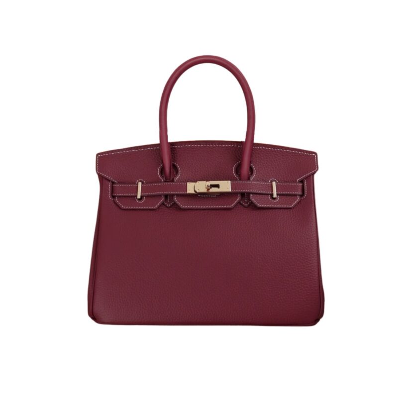 HERMÈS BIRKIN B25 TOGO GRENAT GHW ROUGE GRENAT 25CM
