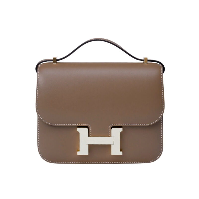 HERMES CONSTANCE MINI ETOUPE EPSOM DARK BEIGE 18CM