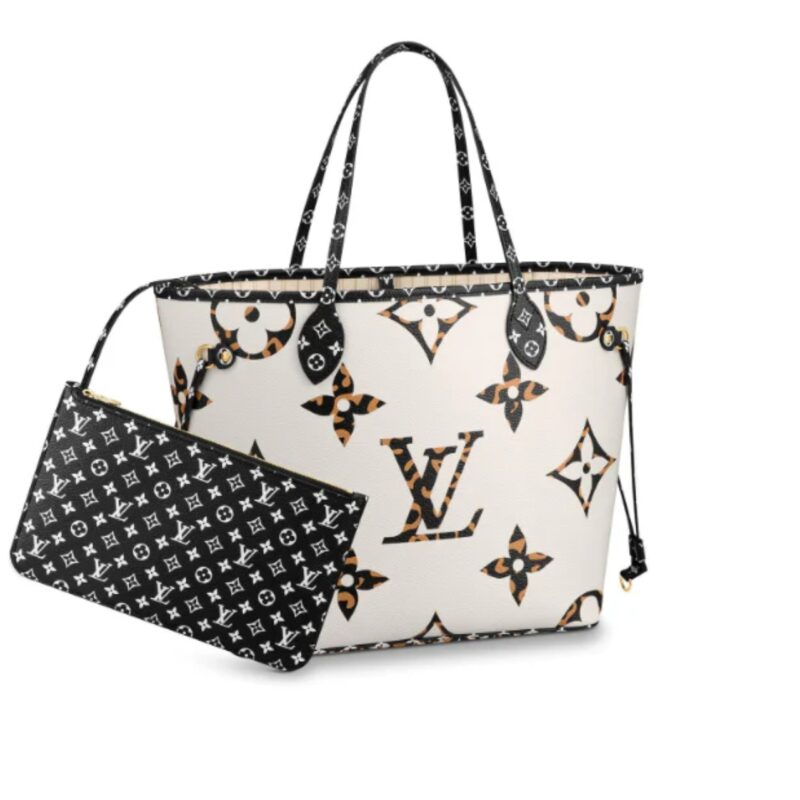 LOUIS VUITTON NEVERFULL MM GIANT JUNGLE IVORY 31CM M44716