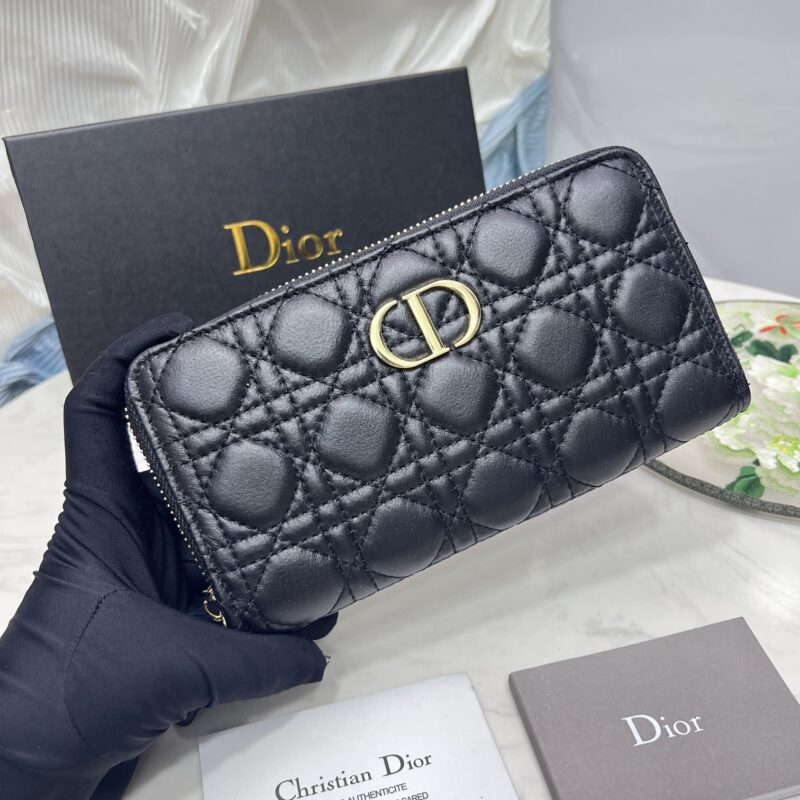 Alternative view of DIOR CARO VOYAGEUR WALLET BLACK 19CM S5038UWHC_M900