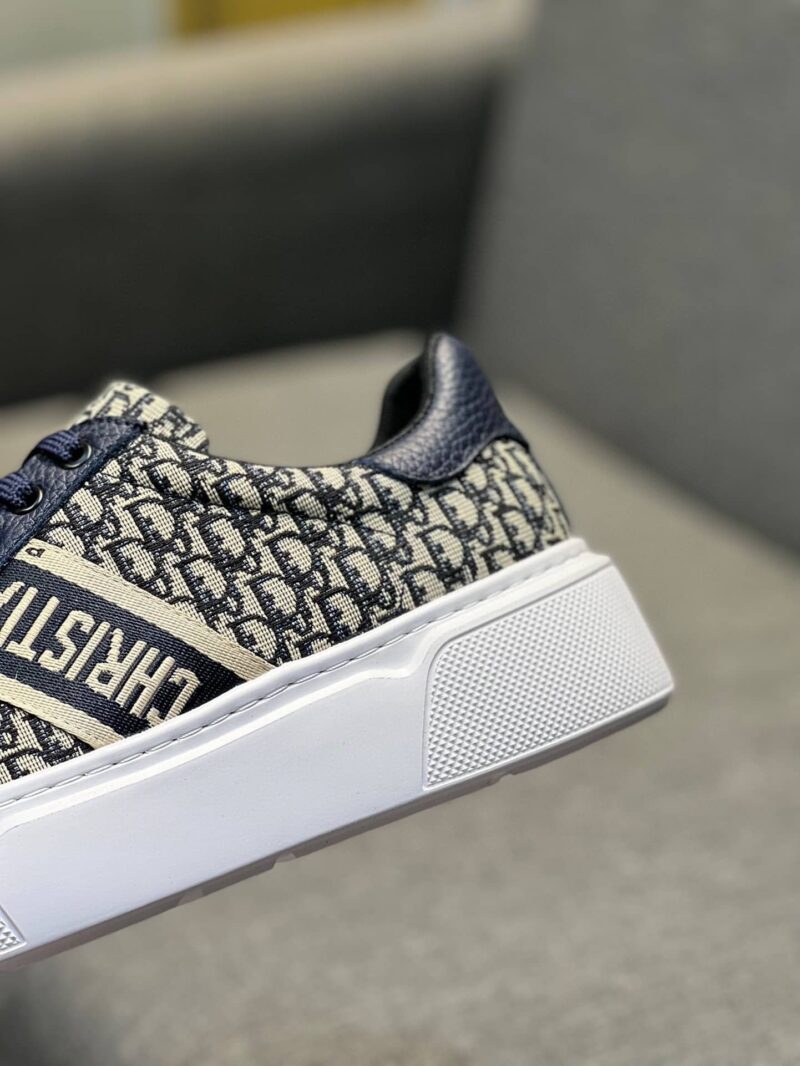 Alternative view of DIOR MEN'S SNEAKERS CD EMBROIDERED CANVAS LOW DEEP BLUE