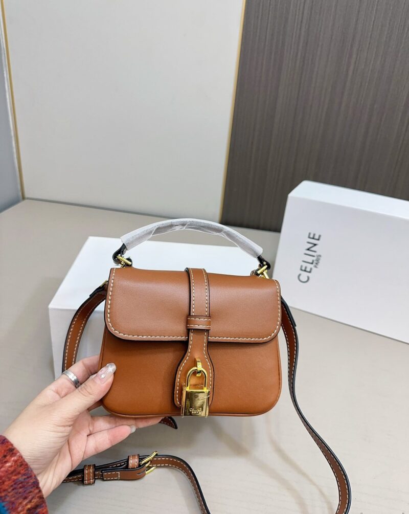 Alternative view of CELINE MINI TABOU IN SMOOTH TAN 17CM 10L343FB6 04LU