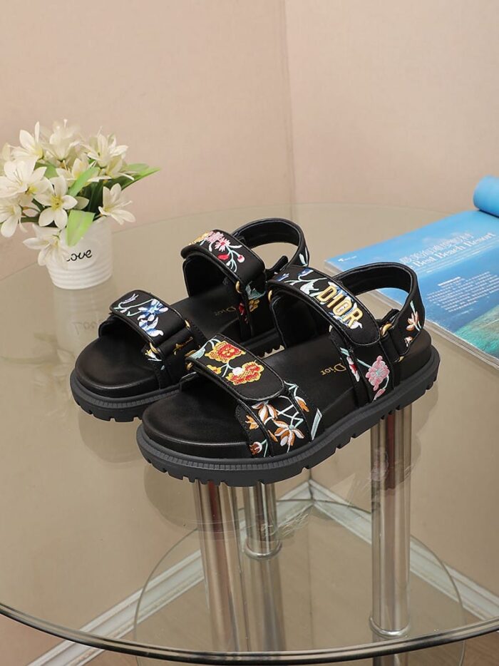 Alternative view of DIOR DIORACT SANDAL BLACK MULTICOLOR