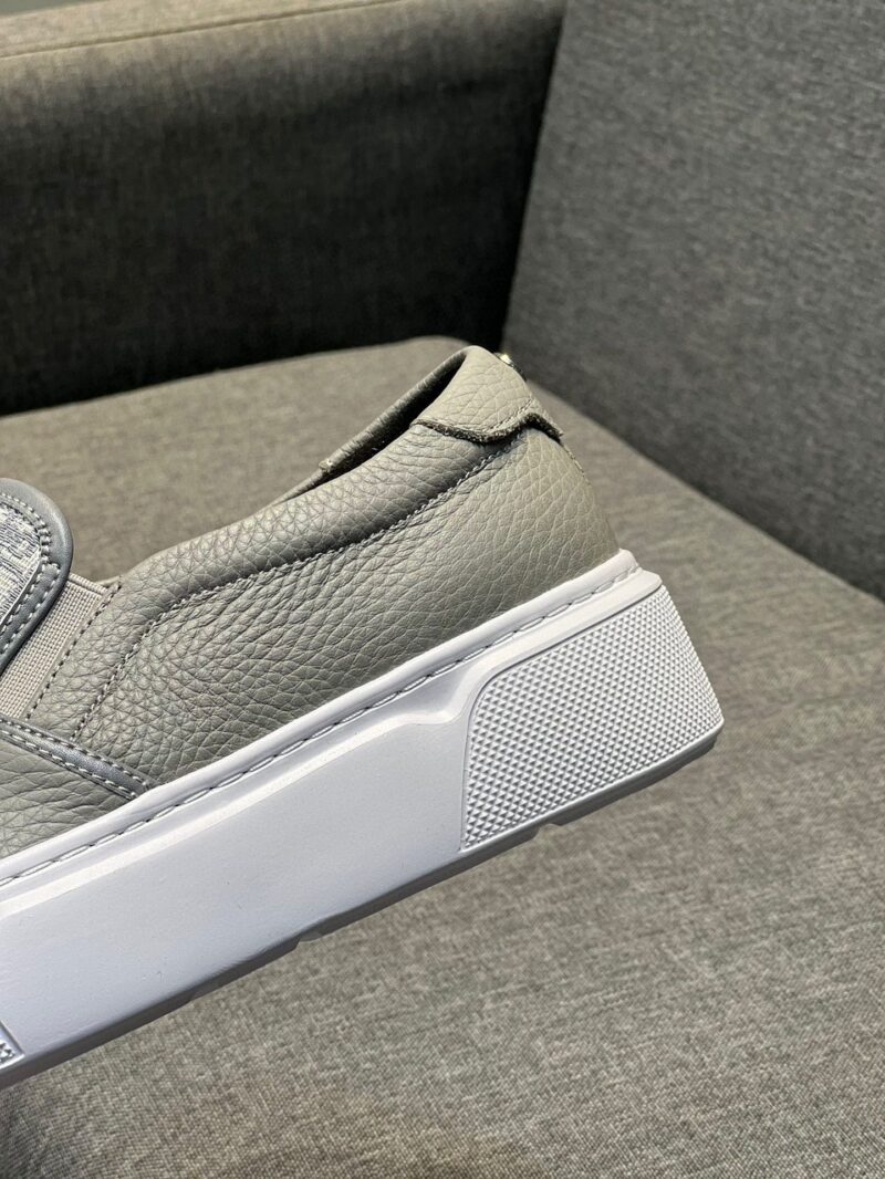 Alternative view of DIOR MEN’S SLIP ON LEATHER AND GREY