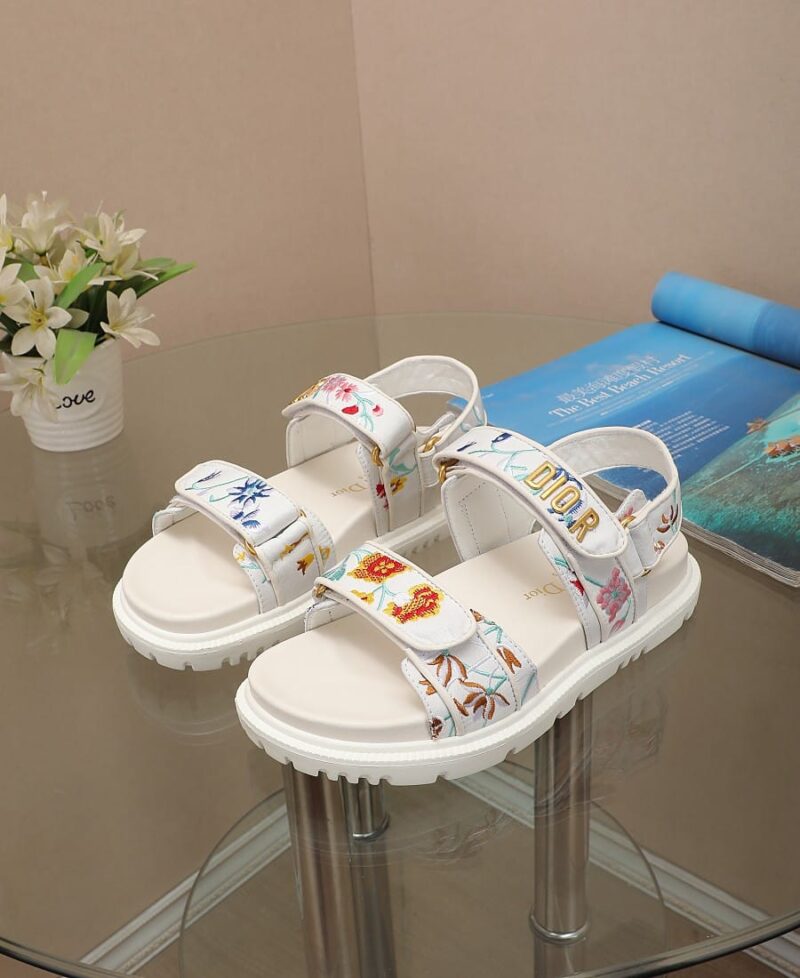 Alternative view of DIOR DIORACT SANDAL WHITE MULTICOLOR