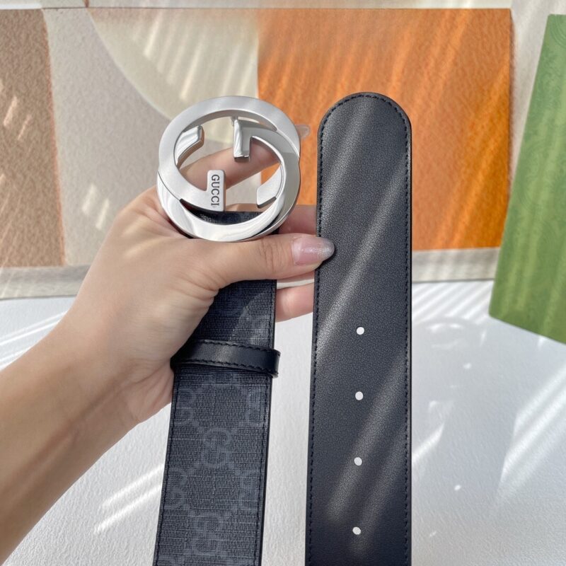 Alternative view of GUCCI GG SUPREME BELT WITH G BUCKLE BLACK 40MM