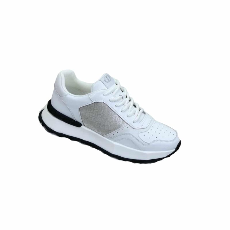 DIOR RUNNER SNEAKER SMOOTH CD PATTERN WHITE