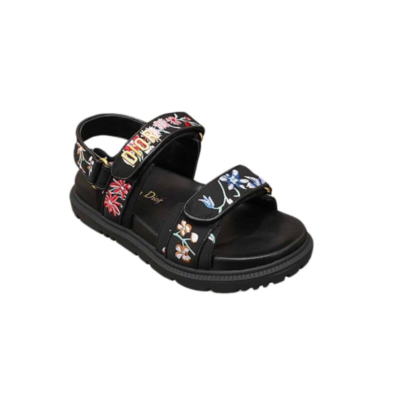 DIOR DIORACT SANDAL BLACK MULTICOLOR