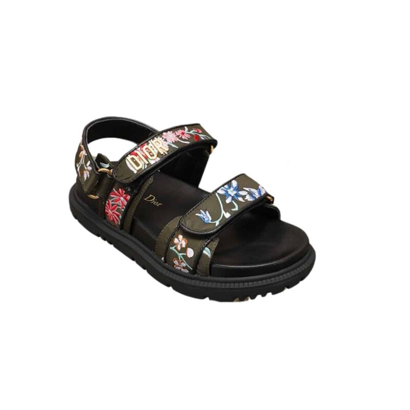 DIOR DIORACT SANDAL GREEN MULTICOLOR